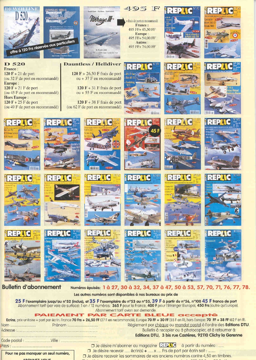 Replic 116 - B5N2 Kate, B-377 Stratocruiser, B-25 Mitchell